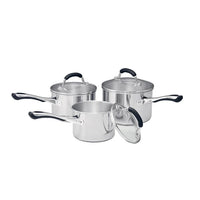 Raco Contemporary Ss 3 Piece Saucepan Set  