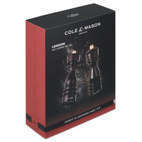 Cole & Mason London 18cm Chocolate Wood Gift Set