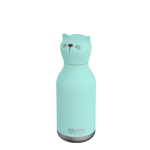 As Bestie Bottle Cat Double Wall Insulated Bottle 460ml Teal