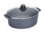 Woll Diamond Lite Fix Handle Induction Oval Roast 31x26cm 6l With Lid Gift Boxed