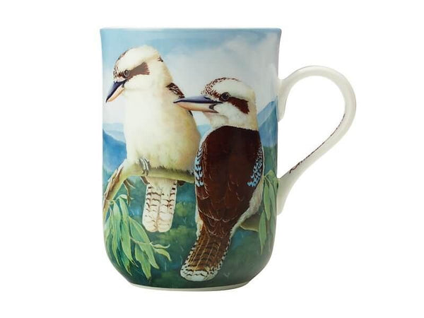 Maxwell & Williams Birds Of Australia Kc 10yr Anniversary Mug 300ml Kookaburra Gift Boxed