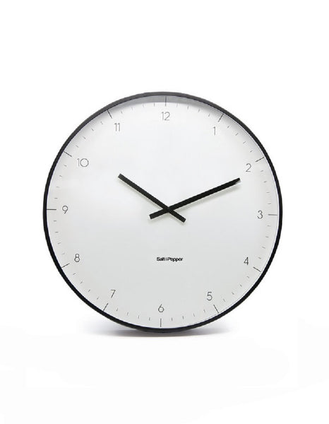 S&p Elio Clock White Metal 53.5cm