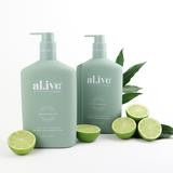 Al.ive Natural Hand And Body Lotion Duo Pack- Kaffir Lime & Green Tea