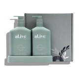 AL.IVE NATURAL HAND AND BODY LOTION DUO PACK- KAFFIR LIME & GREEN TEA
